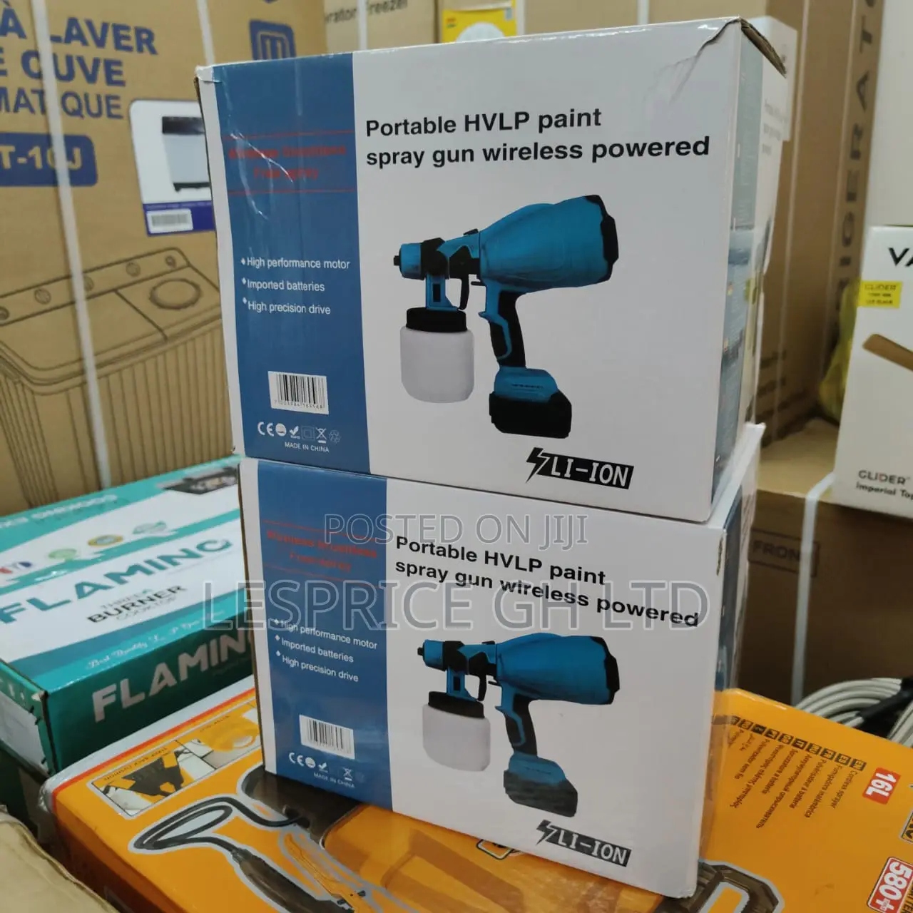 Li-Ion's Numero Uno Wireless Spray Gun With Lithium Battery
