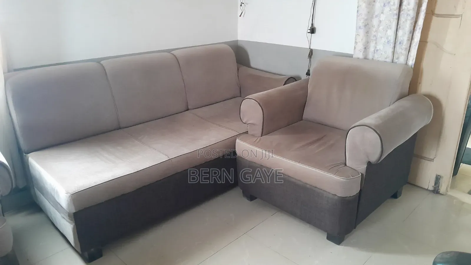 Suede Sofa Set