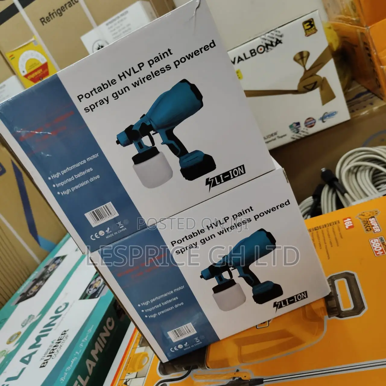 Stylishly Designed Wireless 48v Paint Spray Gun With Lithium Battery