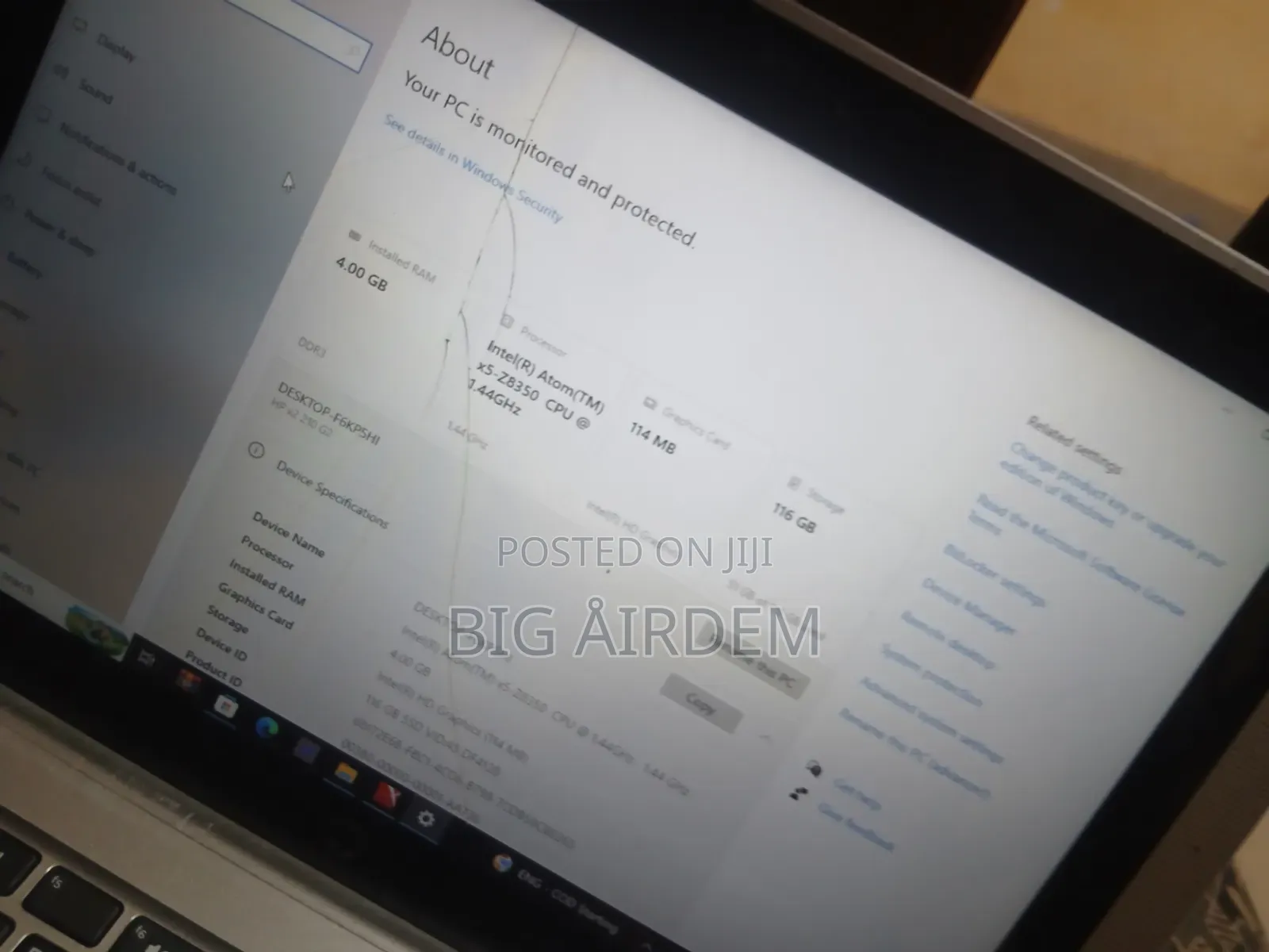 Laptop HP Portable AC AC049TU 4GB Intel Atom HDD 128GB