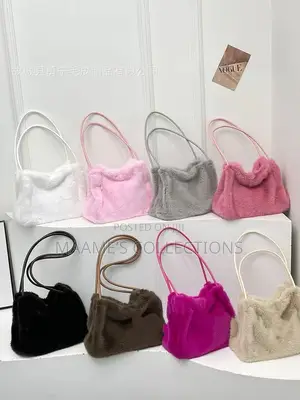 Versatile Faux Fur Plush Bags