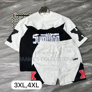 Men’S Designed Top and Down Shorts Set