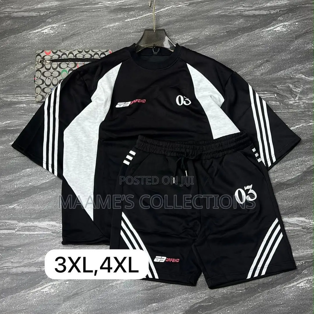 Men’S Designed Top and Down Shorts Set