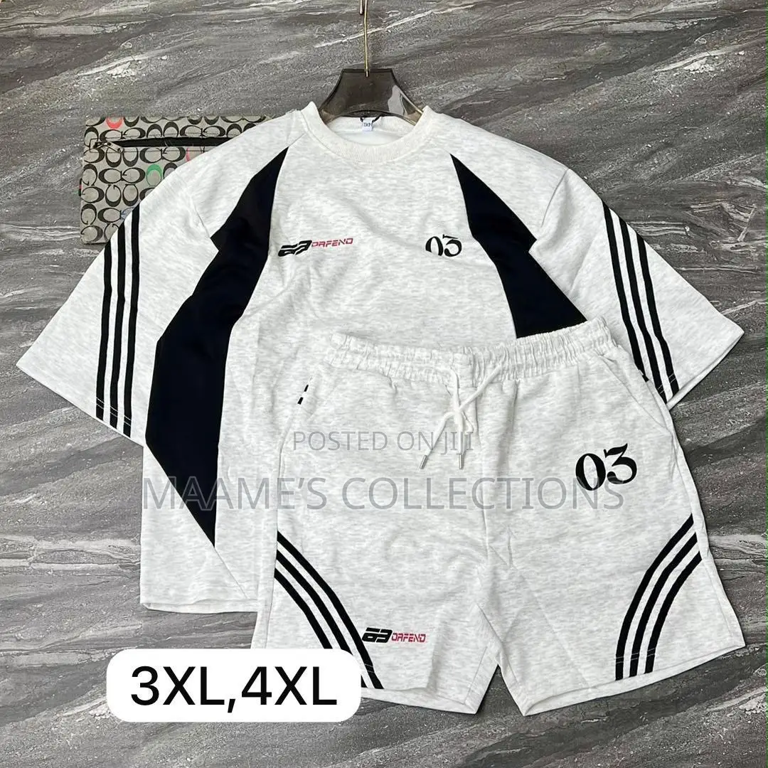 Men’S Designed Top and Down Shorts Set