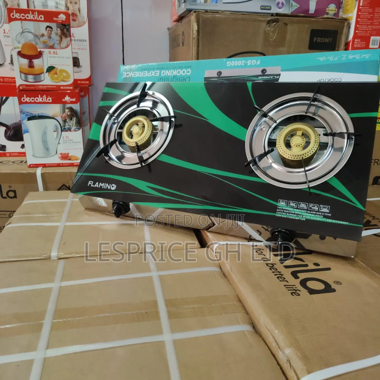 Ever Reliable 2 Burner Glass Top Gas Stove From Flamino