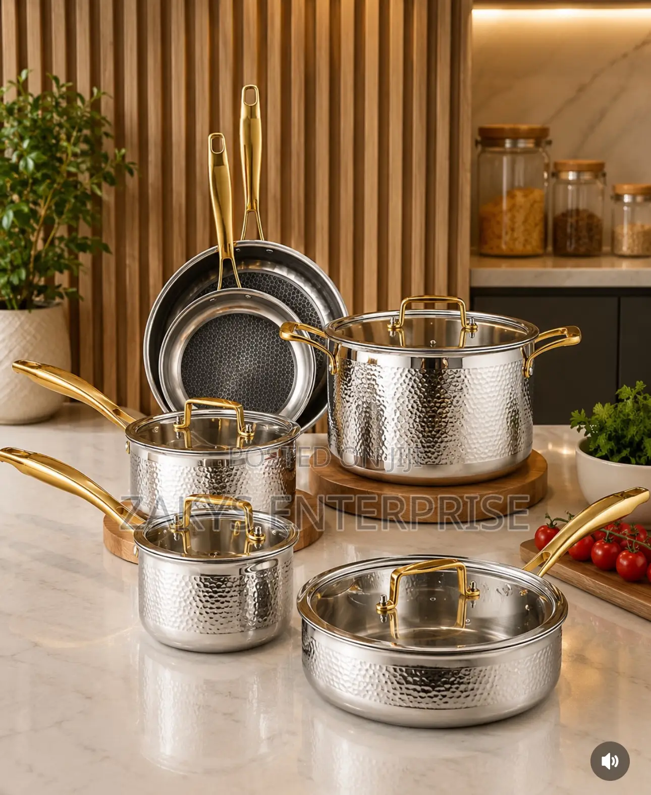 High Quality Triply Stainless Steel Cookware Set 10pcs
