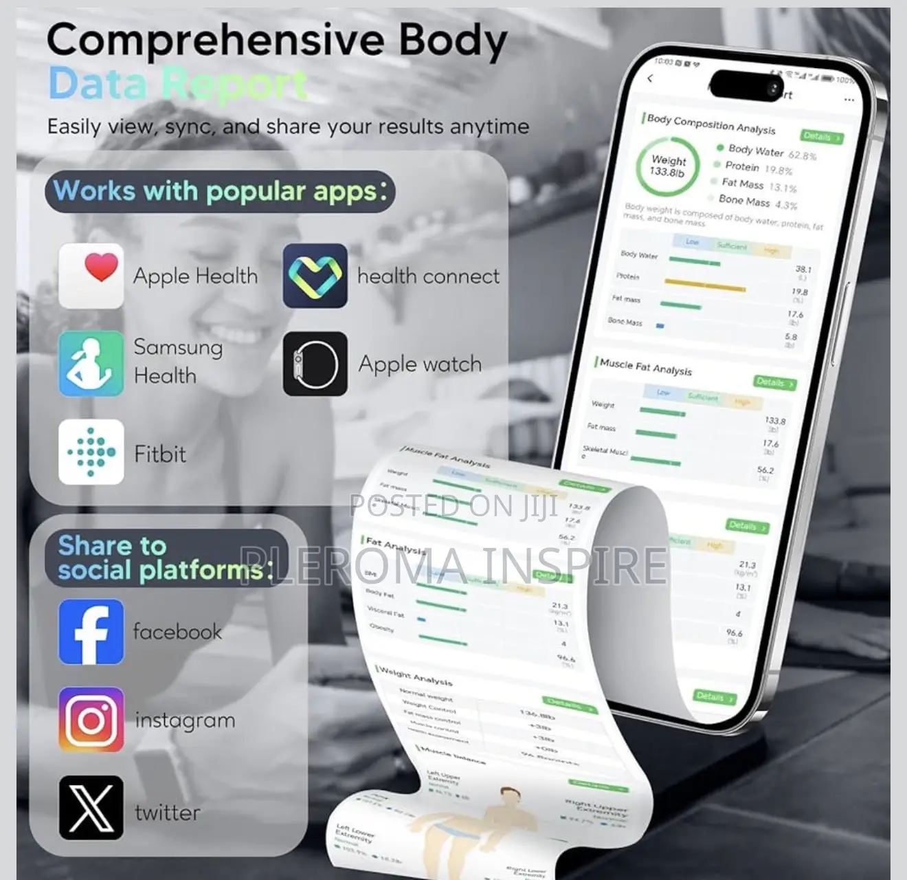 Smart Bluetooth Body Weighing Scale