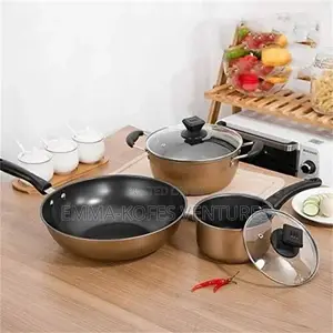 3pcs Double-Layer Non-Stick Cookware Set
