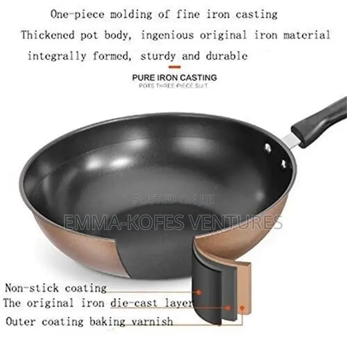 3pcs Double-Layer Non-Stick Cookware Set
