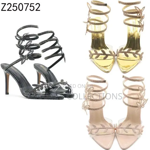 Quality Women’S Heeled Sandals ( Comes With a Box)