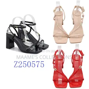 Quality Women’S Heeled Sandals ( Comes With a Box)