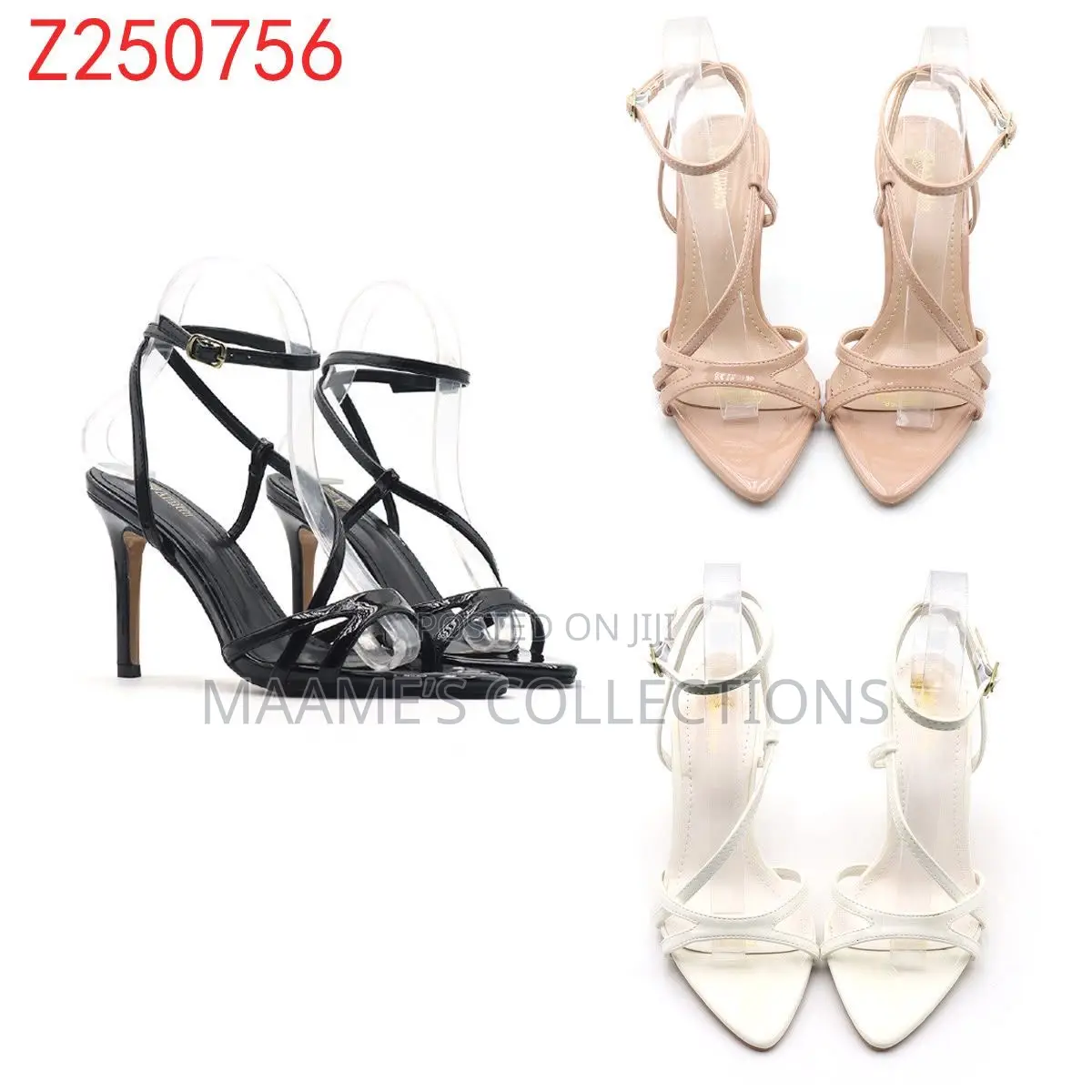 Quality Women’S Heeled Sandals ( Comes With a Box)
