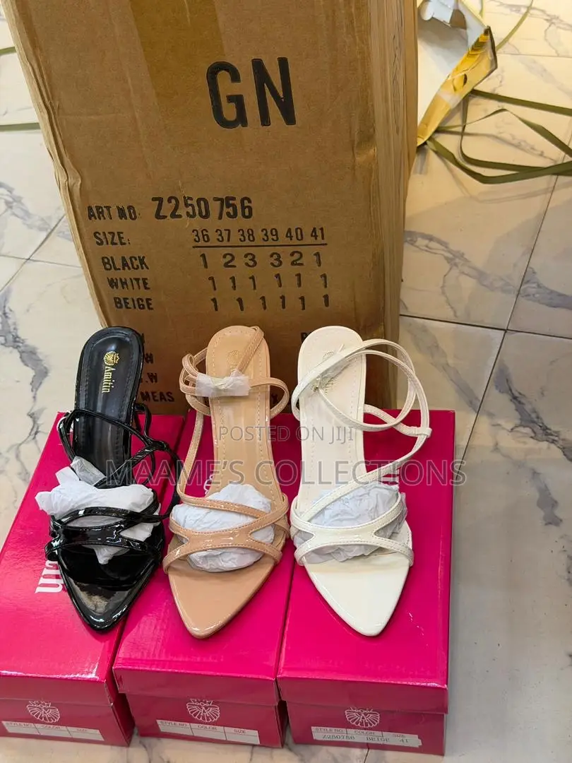 Quality Women’S Heeled Sandals ( Comes With a Box)