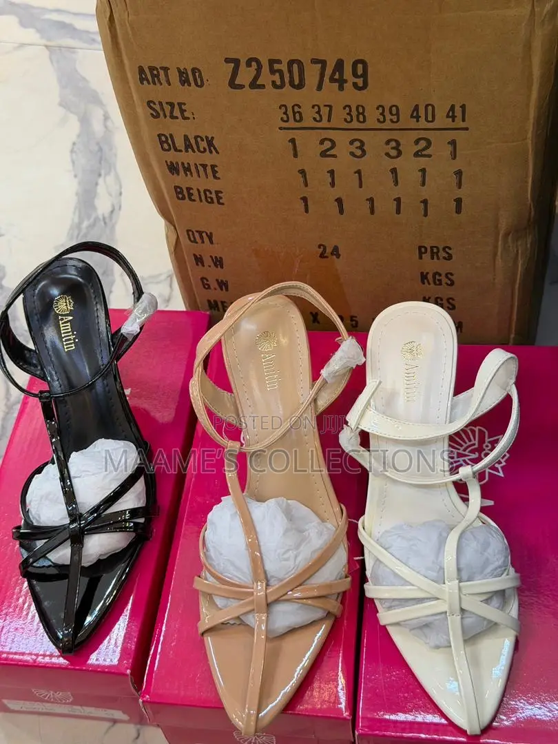 Quality Women’S Heeled Sandals ( Comes With a Box)