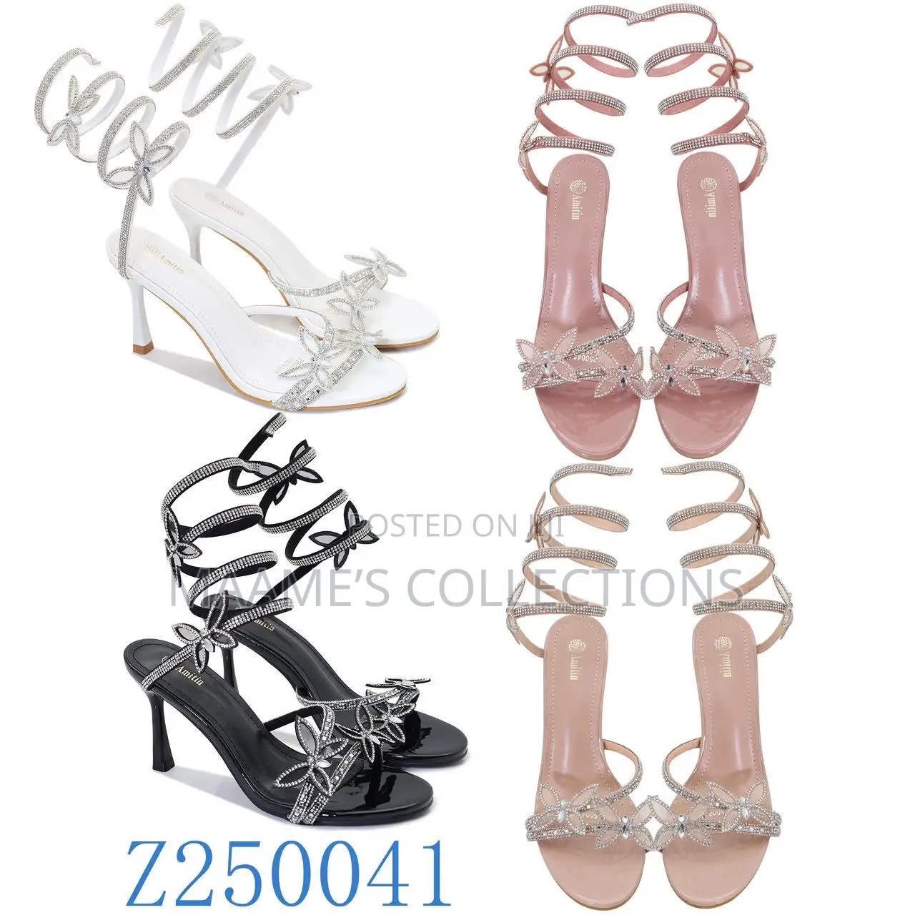 Quality Women’S Heeled Sandals ( Comes With a Box)