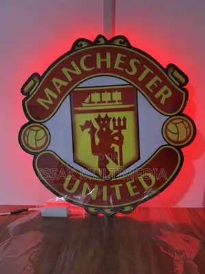 Manchester United Logo With Led Light