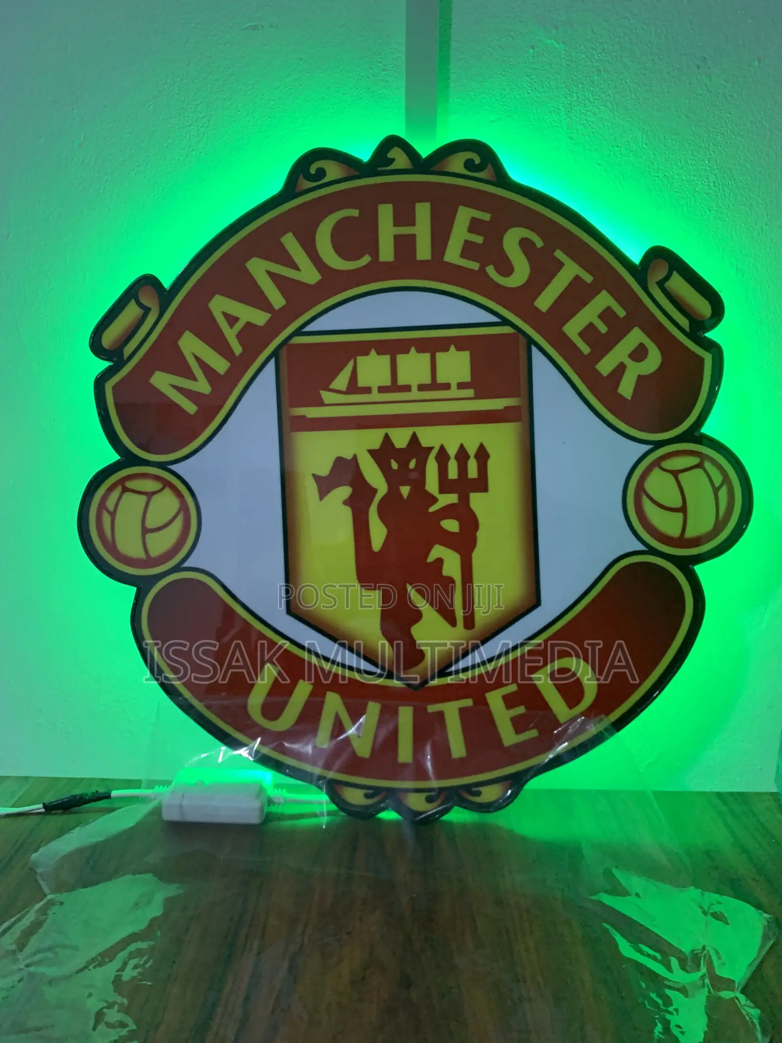 Manchester United Logo With Led Light