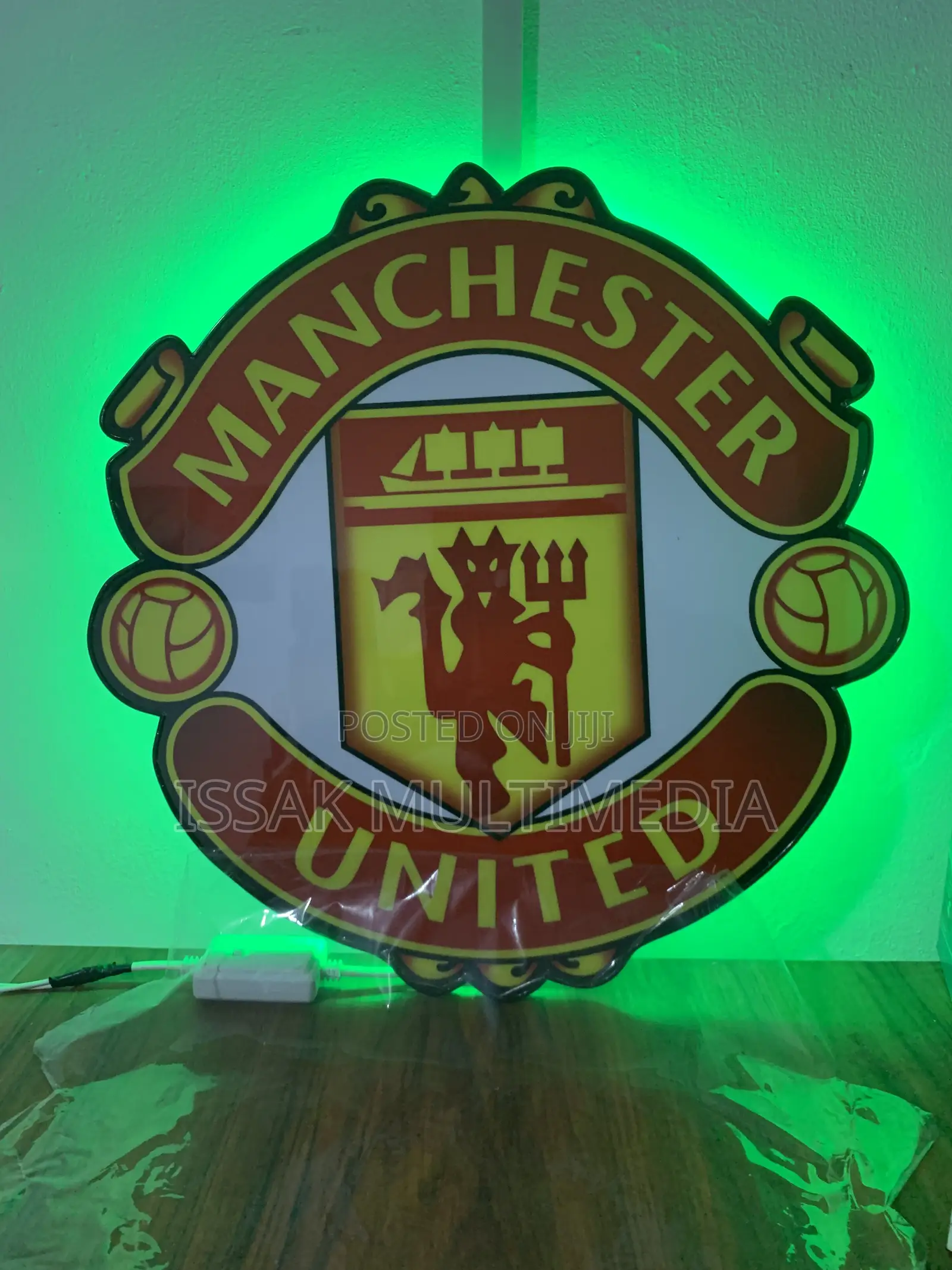 Manchester United Logo With Led Light