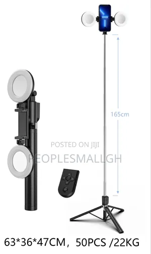 Z6d Selfie Stick Tripod With Two Light