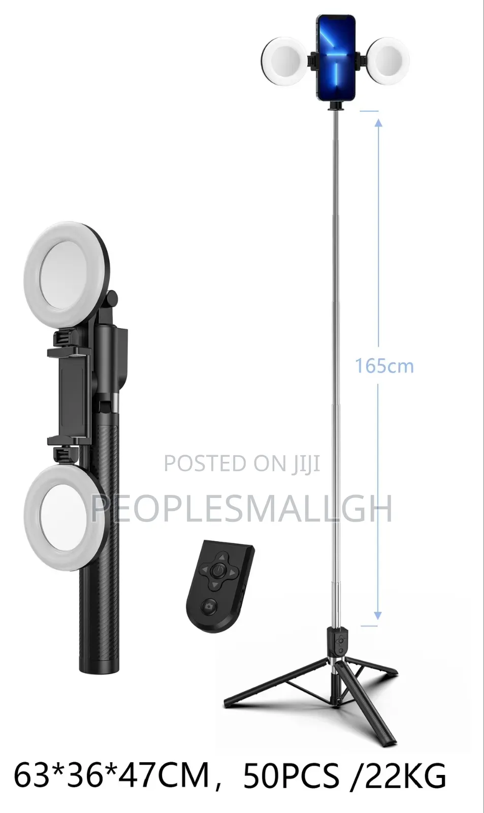 Z6d Selfie Stick Tripod With Two Light