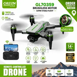 Green Lyca Gl70359 Remote-Controlled Flying Camera Toy