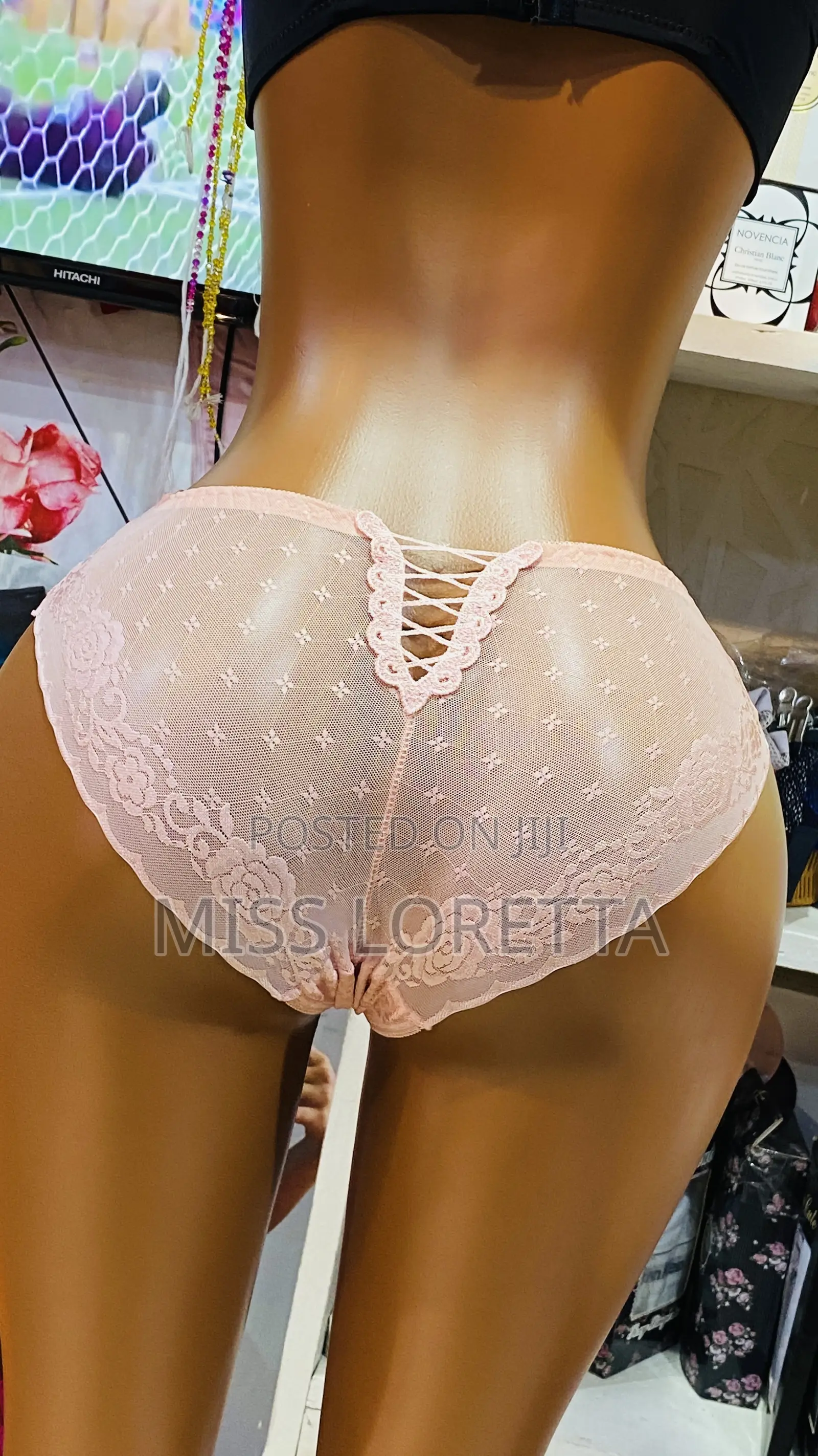 Cotton Lace Hipster Panties