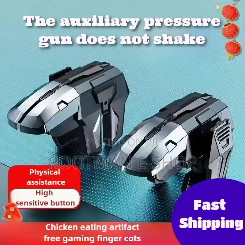 M01 Abs+Alloy 6 Finger Mobile Game Trigger for Mobile Aim Shooter