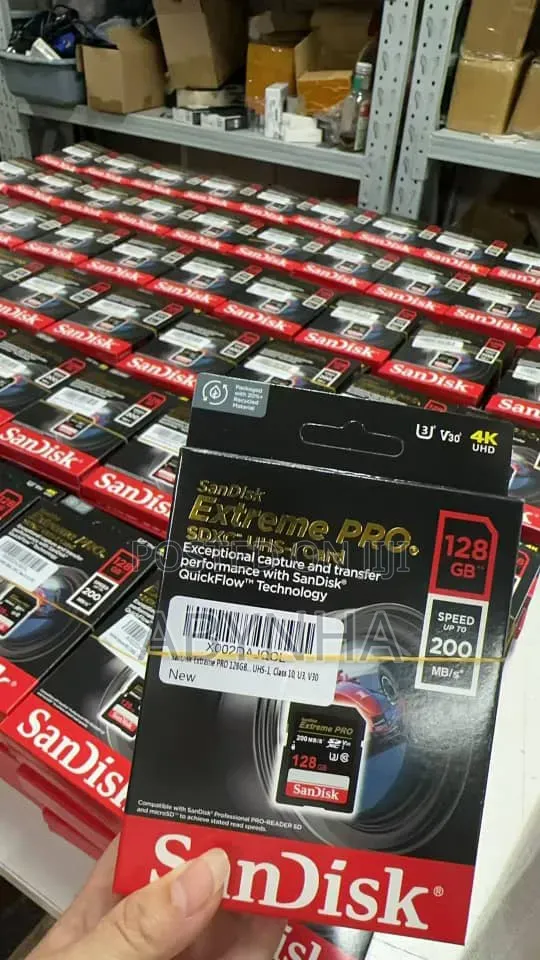 Sandisk Extreme Pro Camera Memory Card 128gb