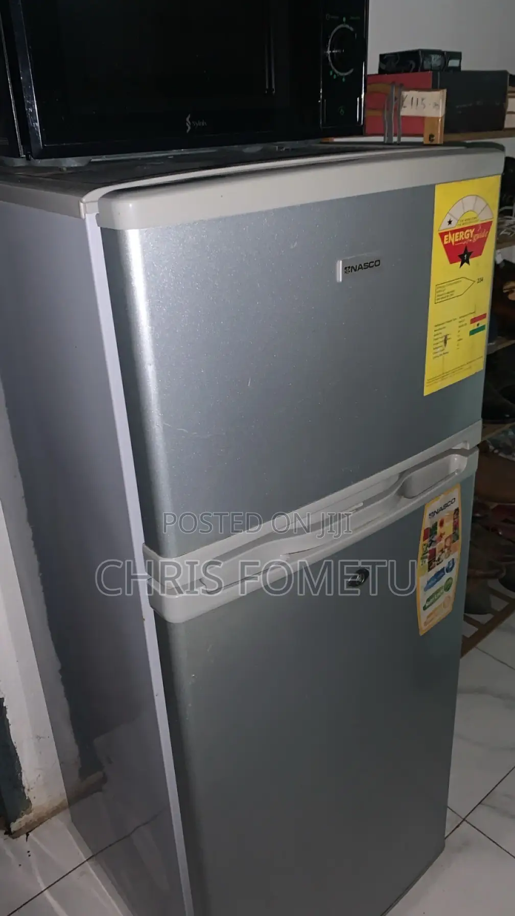 Used Nasco Double Door 118 Liters Fast Cooling Fridge