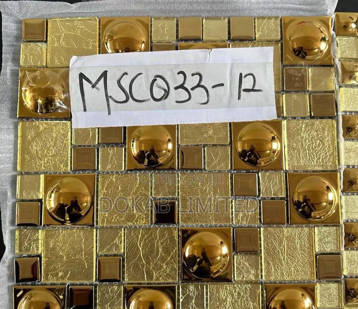 Gold Glass Mosaic Tiles
