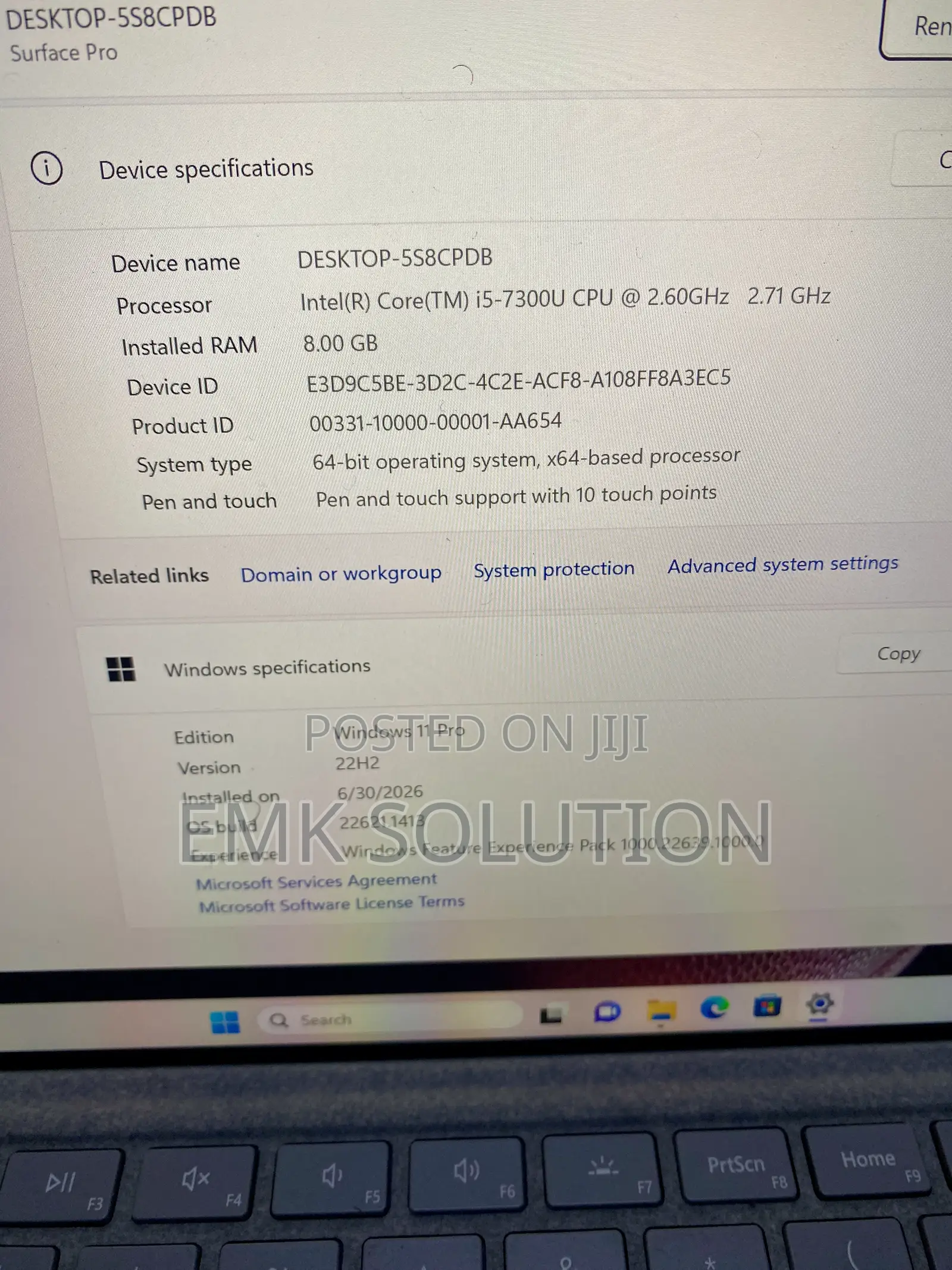 Laptop Microsoft Surface Pro 5 8GB Intel Core i5 SSD 256GB