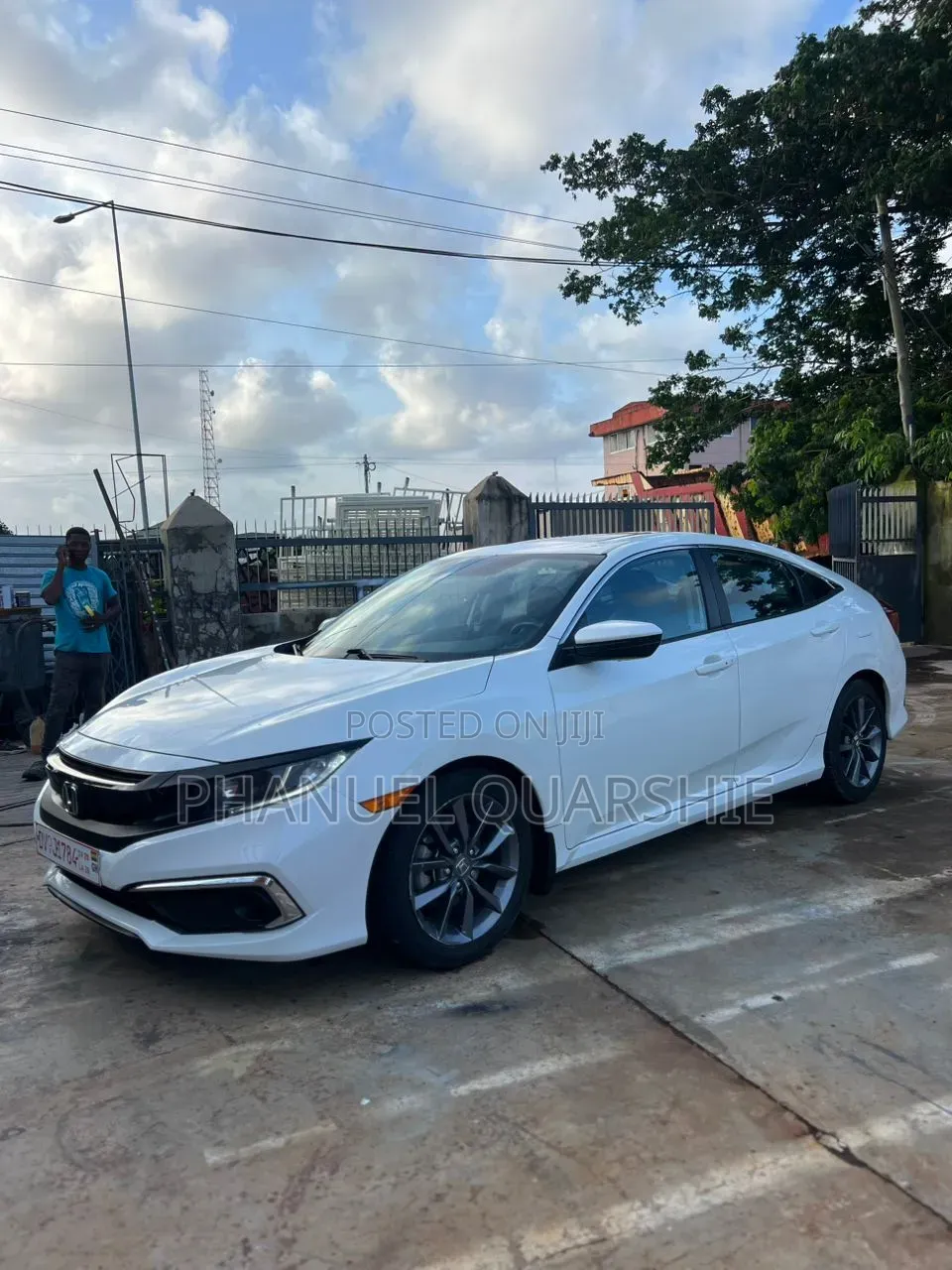 Honda Civic EX-L Sedan 2019 White