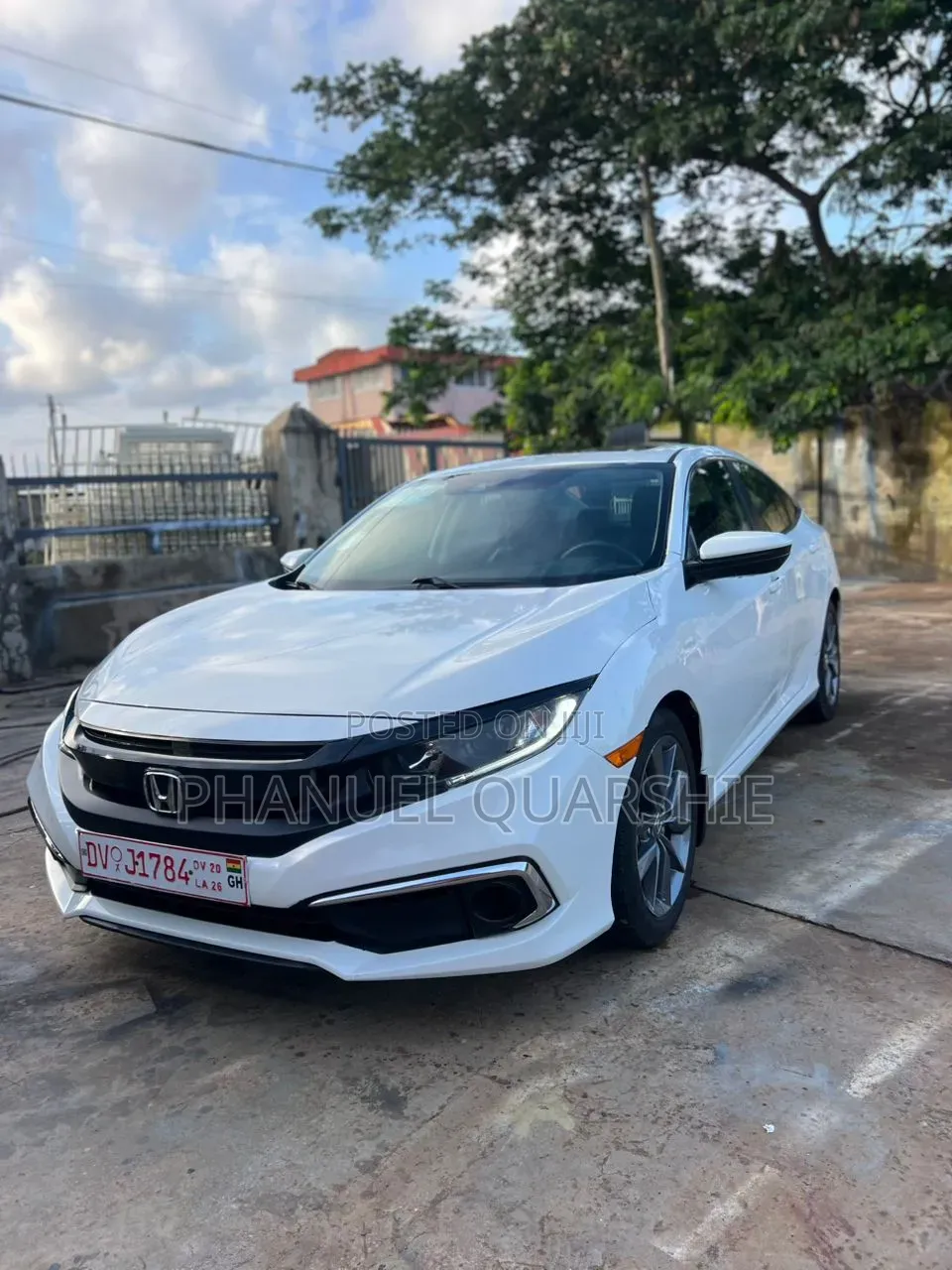 Honda Civic EX-L Sedan 2019 White