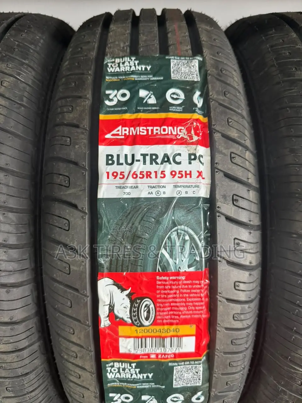 195 65r15 95h Xl Blu-Trac Pc Armstrong
