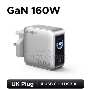 Ugreen 160w Gan Charger With Smart Display Avs Pd 3.1