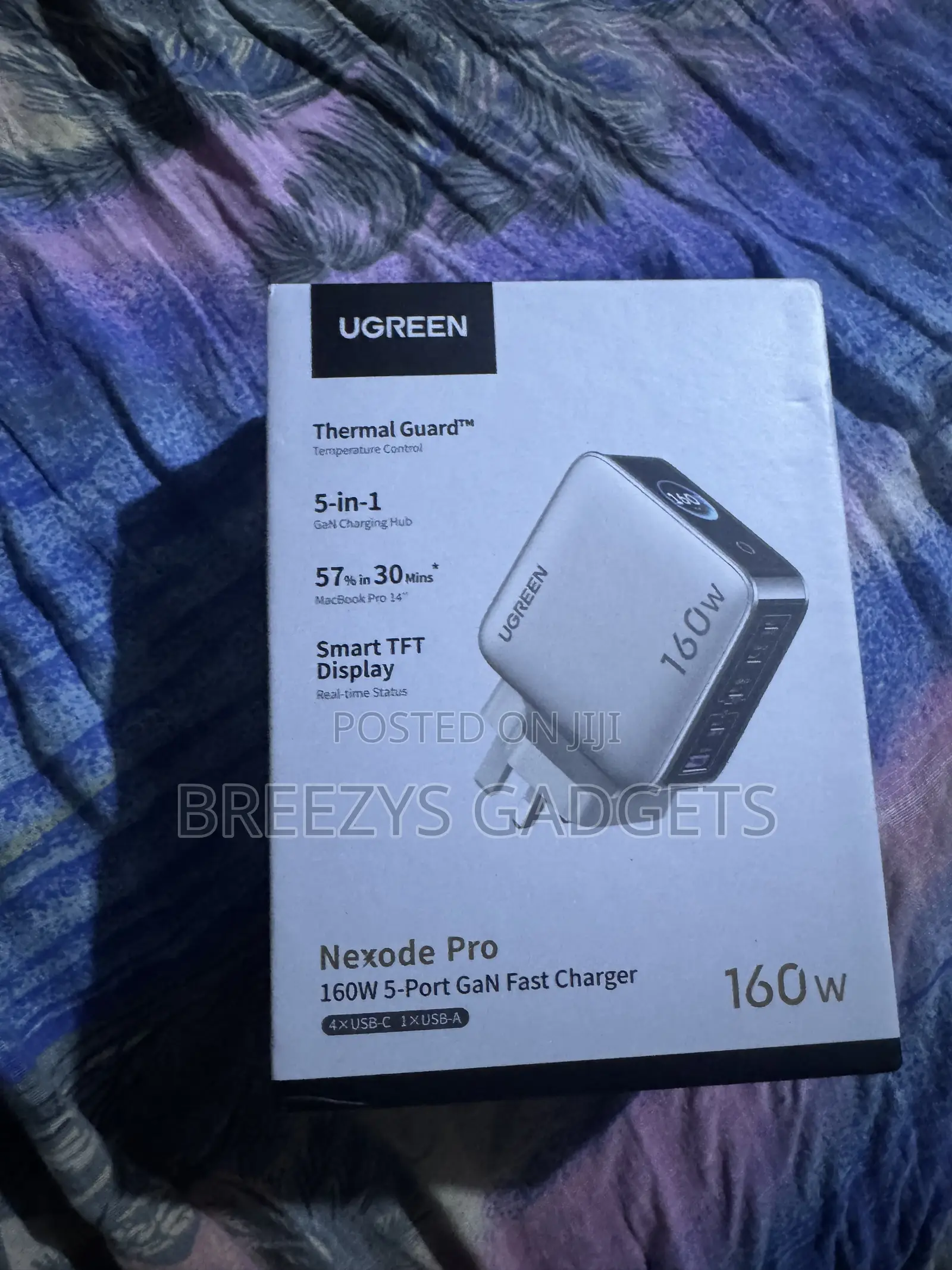 Ugreen 160w Gan Charger With Smart Display Avs Pd 3.1