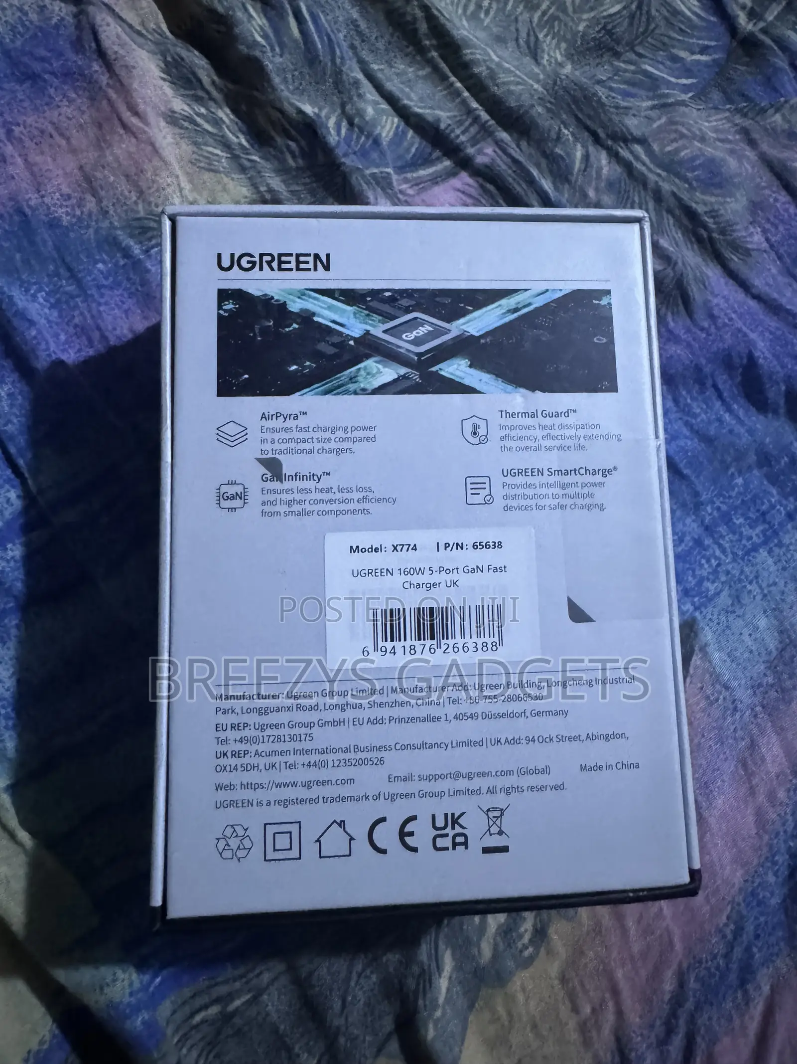 Ugreen 160w Gan Charger With Smart Display Avs Pd 3.1