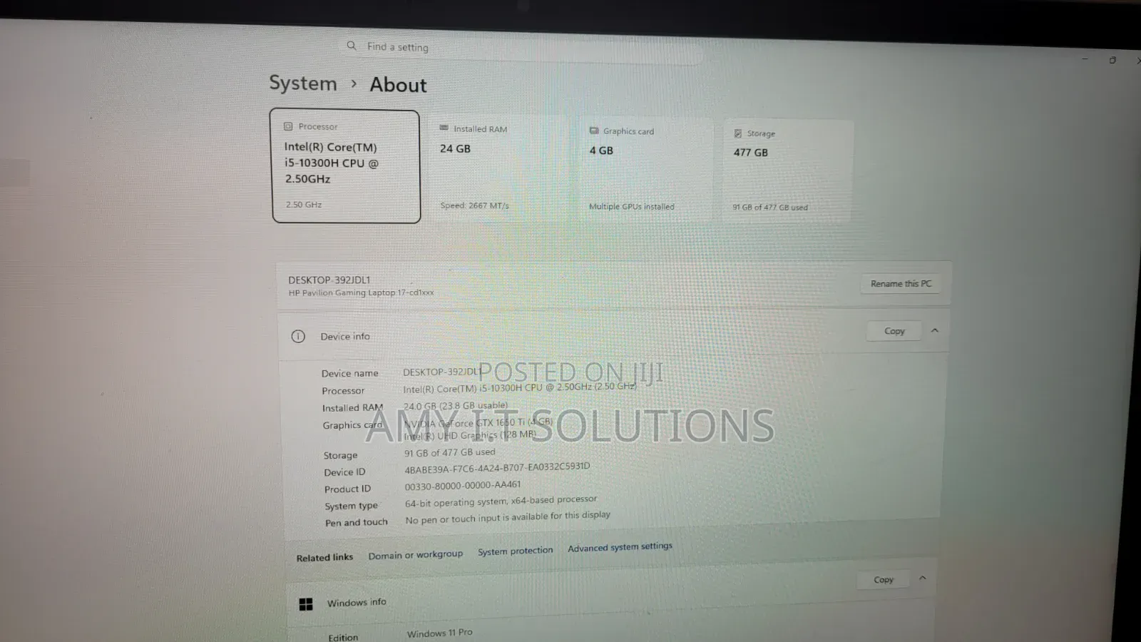 Laptop HP Pavilion 17 24GB Intel Core i5 SSHD (Hybrid) 512GB