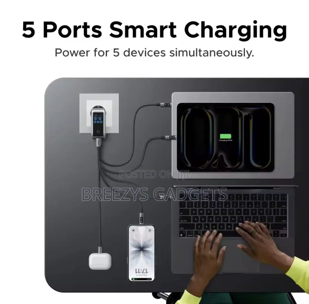 Ugreen 160w Gan Charger With Smart Display Avs Pd 3.1