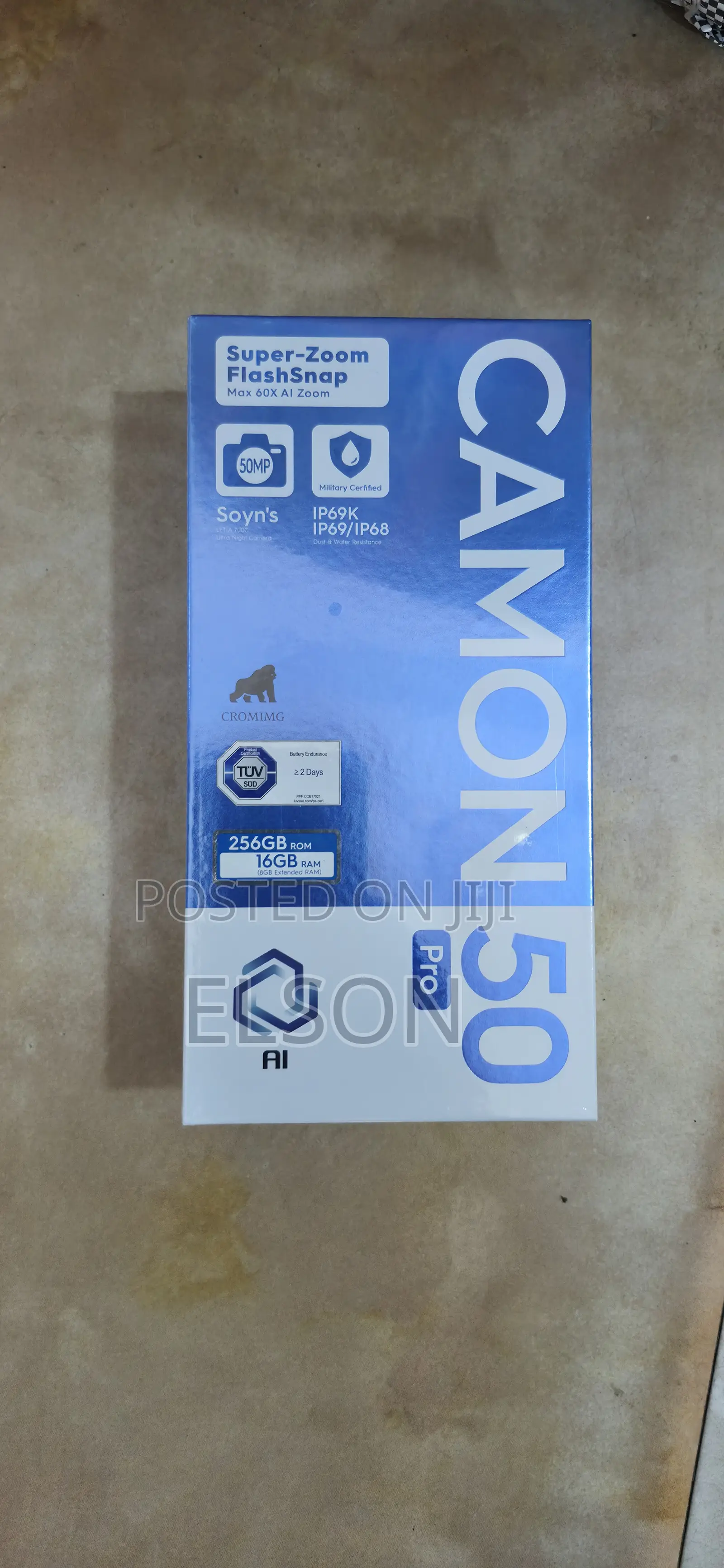 New Tecno Camon 50 Pro 256 GB Black