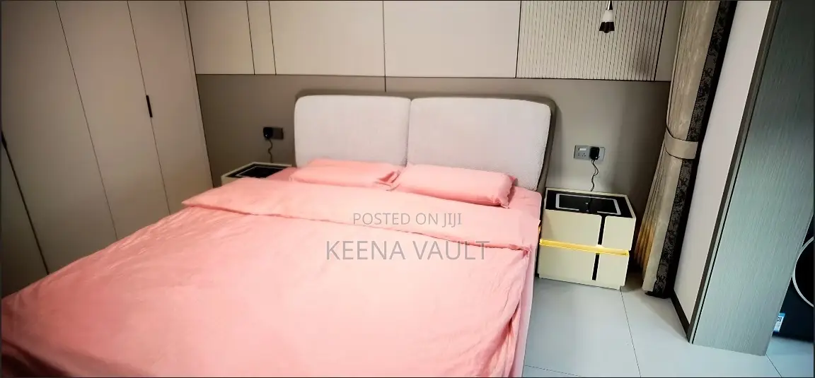 Smart Bedside Table With Wireless Charging, Speaker, Light Etc