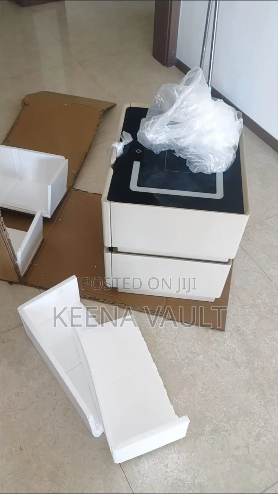 Smart Bedside Table With Wireless Charging, Speaker, Light Etc