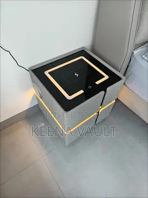 Smart Bedside Table With Wireless Charging, Speaker, Light Etc