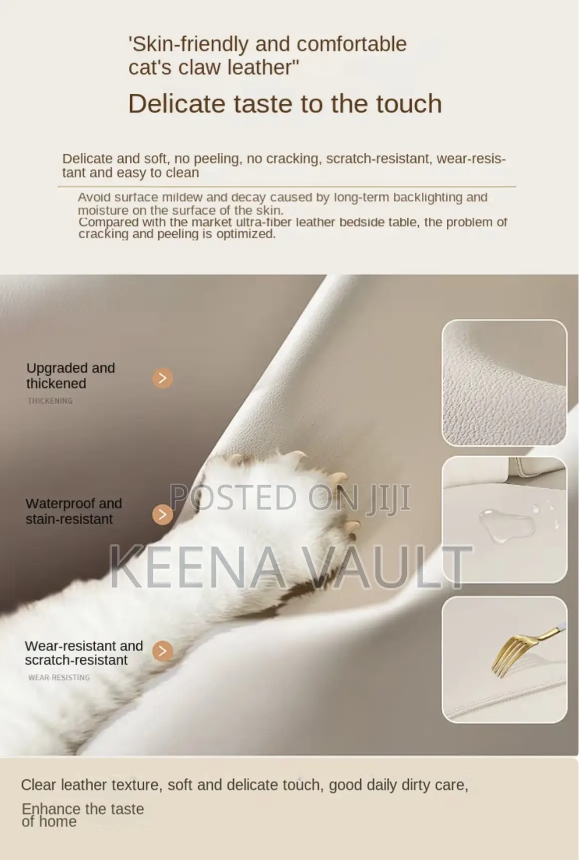 Smart Bedside Table With Wireless Charging, Speaker, Light Etc