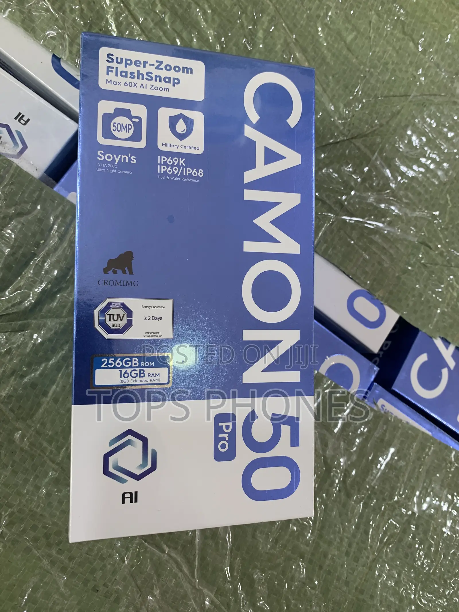 New Tecno Camon 50 Pro 256 GB Black