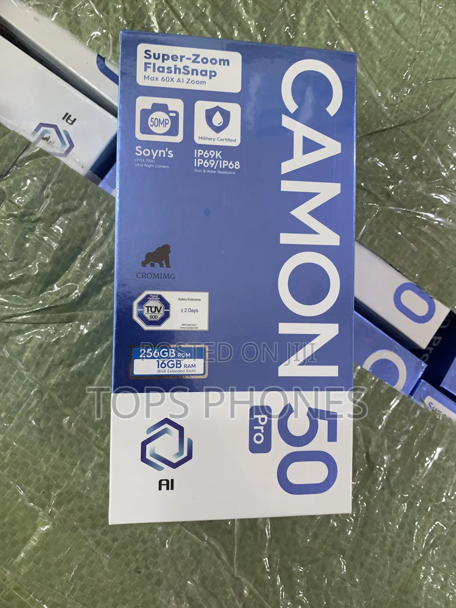 New Tecno Camon 50 Pro 256 GB Black