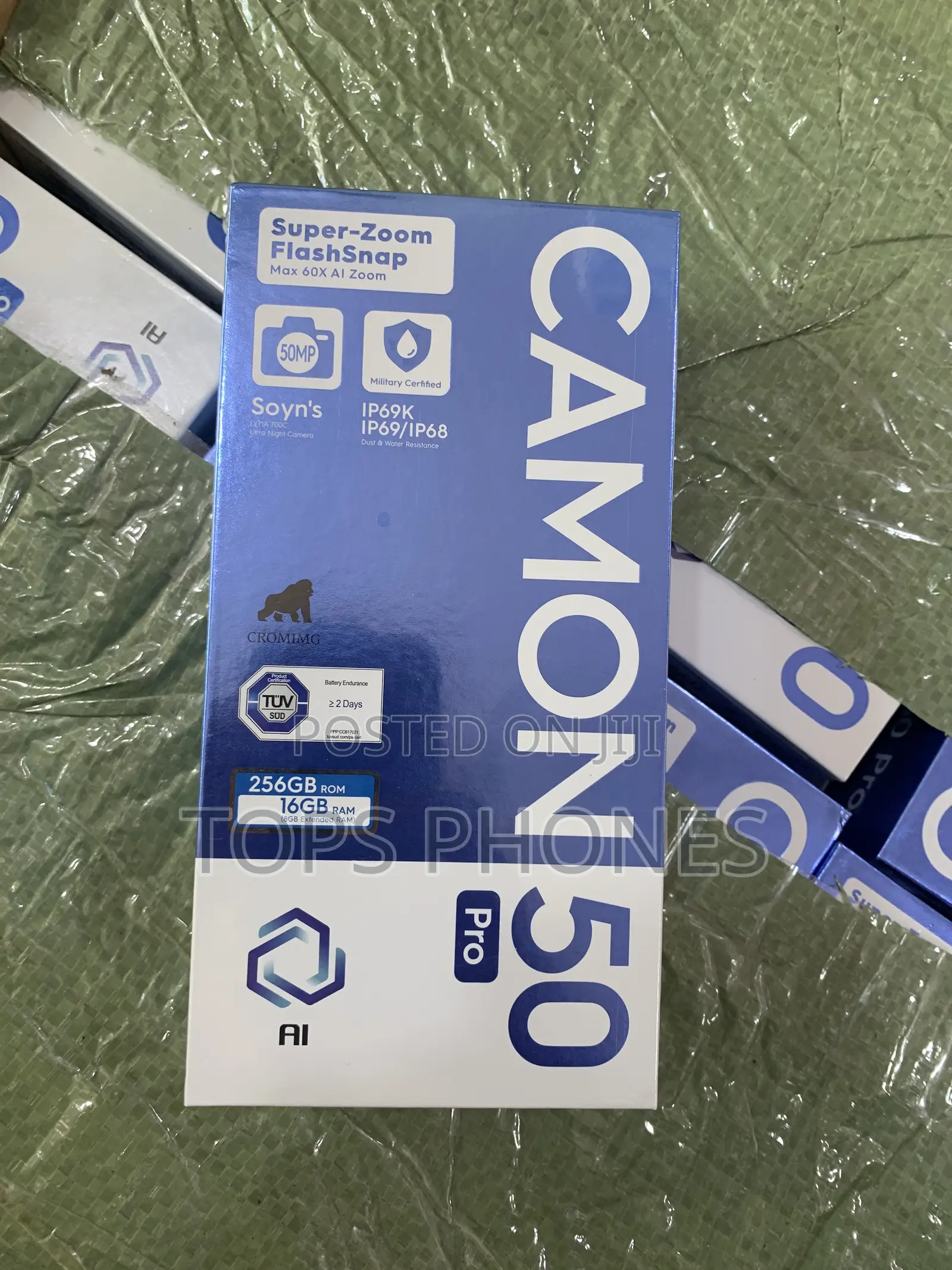 New Tecno Camon 50 Pro 256 GB Black