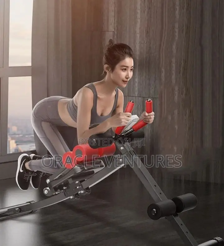 Ab Crunch With Digital Display , Abdominal Training Machine With 4 Int