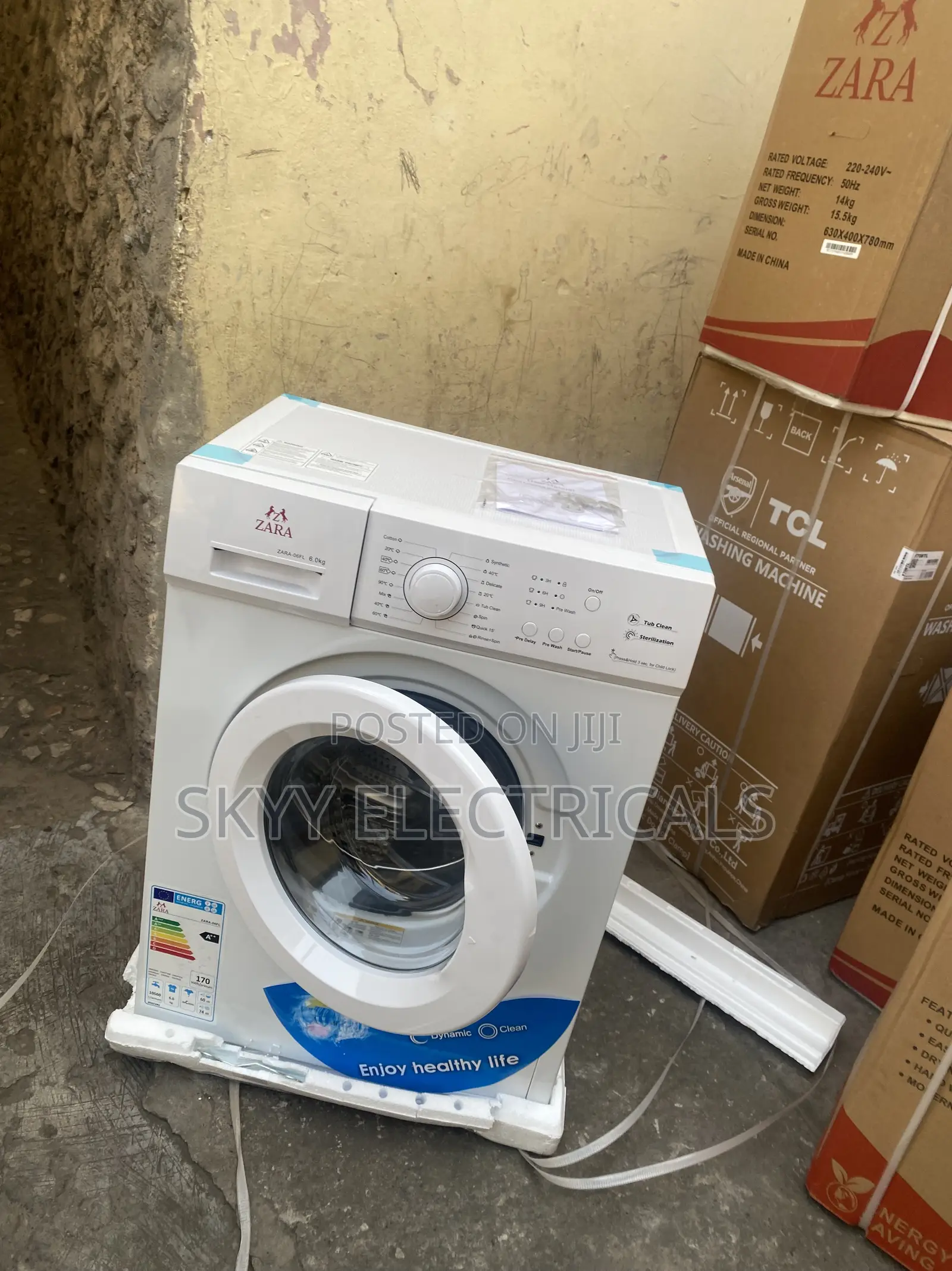 Original Semiautomatic Zara 6kg Frontload Washingmachine