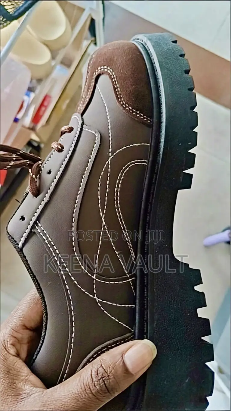Men’S Premium Uk Vintage Derby Shoes With Thick Sole